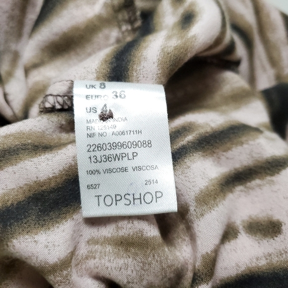 Topshop sleeveless tunic length top size 4 - Picture 6 of 9